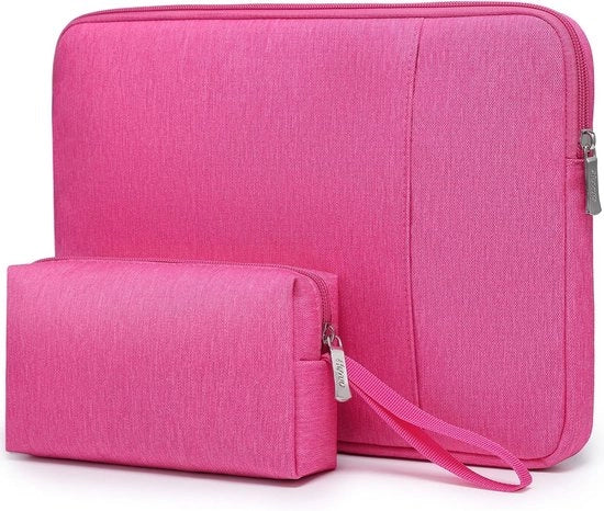 Set di Tasche per Laptop con Tasca Accessori Estensibile per Dispositivi da 13.3-14 Pollici in Stile Elegante