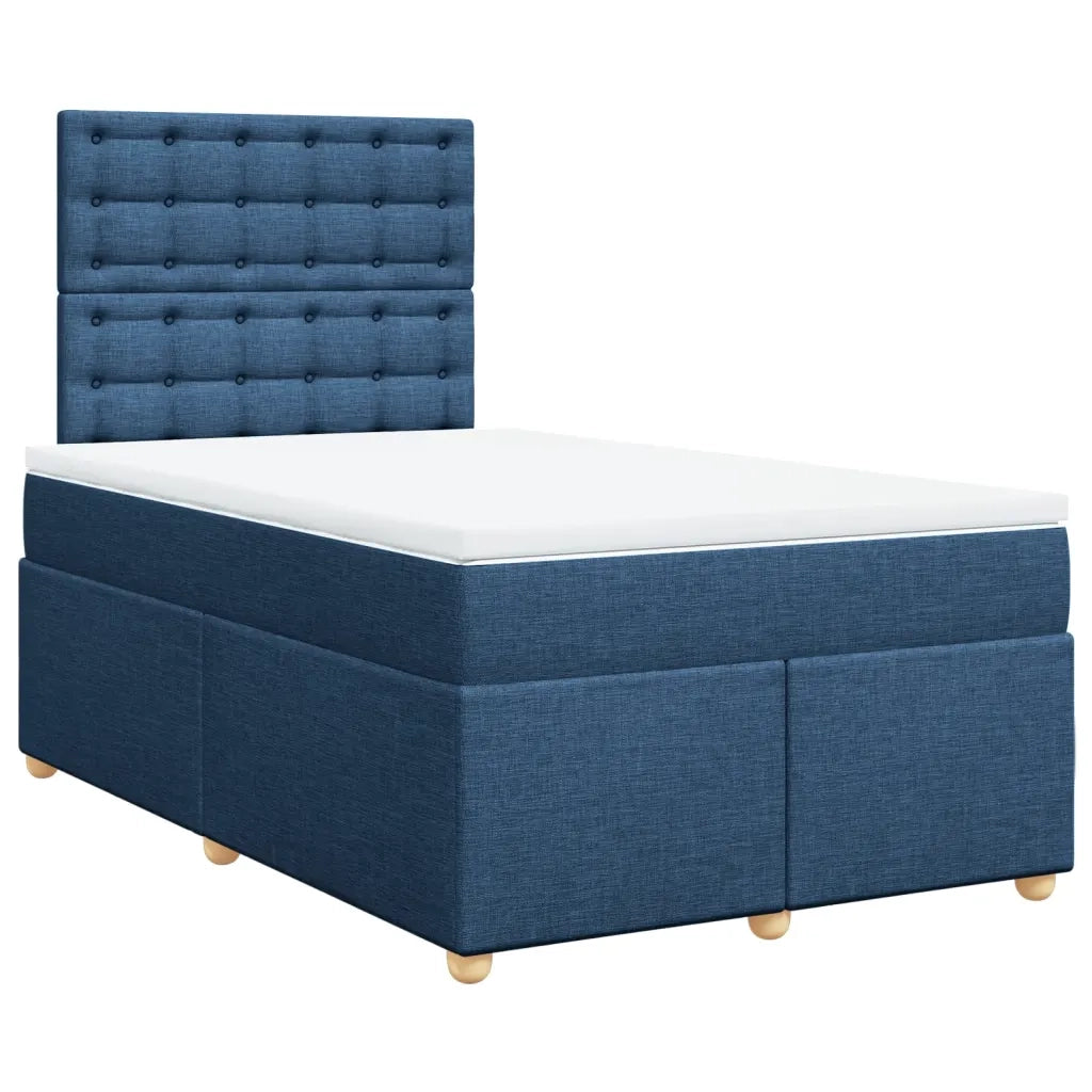 Giroletto a Molle con Materasso Blu 120x200 cm in Tessuto 3291267