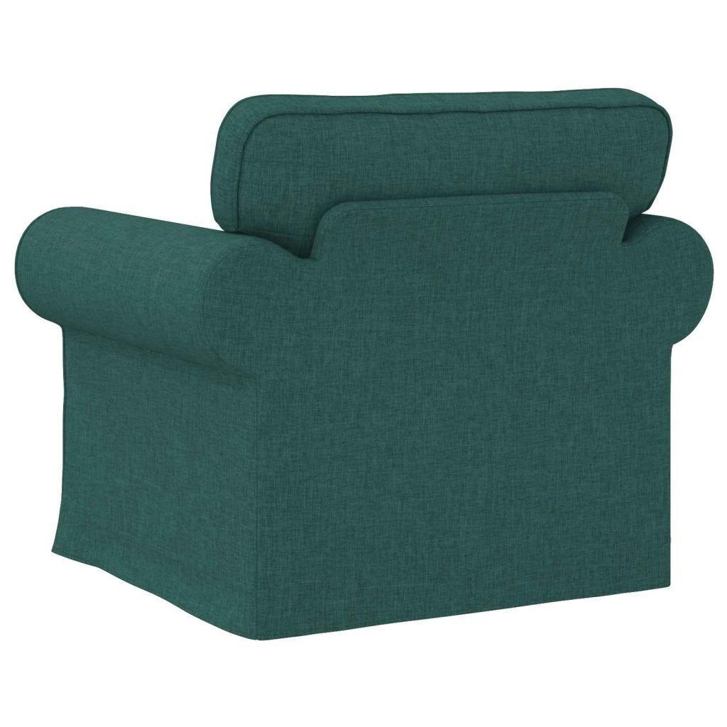 Divano Verde Scuro 95 x 82 x 80 cm Tessuto