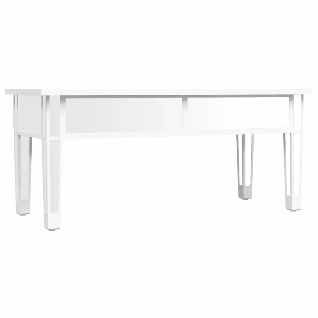 Tavolino Salotto a Specchio 106x45x45cm Legno Multistrato Vetro 348528