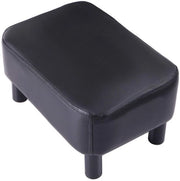 Banco per piedi piccoli - Design moderno - Nero PU - Supporto per piedi ottomano - Ideale per soggiorno e camera da letto
