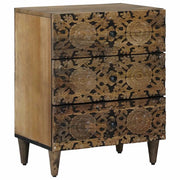 Mobiletto da Letto con cassetto Marrone 50 x 33 x 60 cm