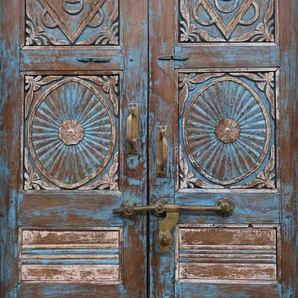 Porta in legno marrone 127x19x213h cm