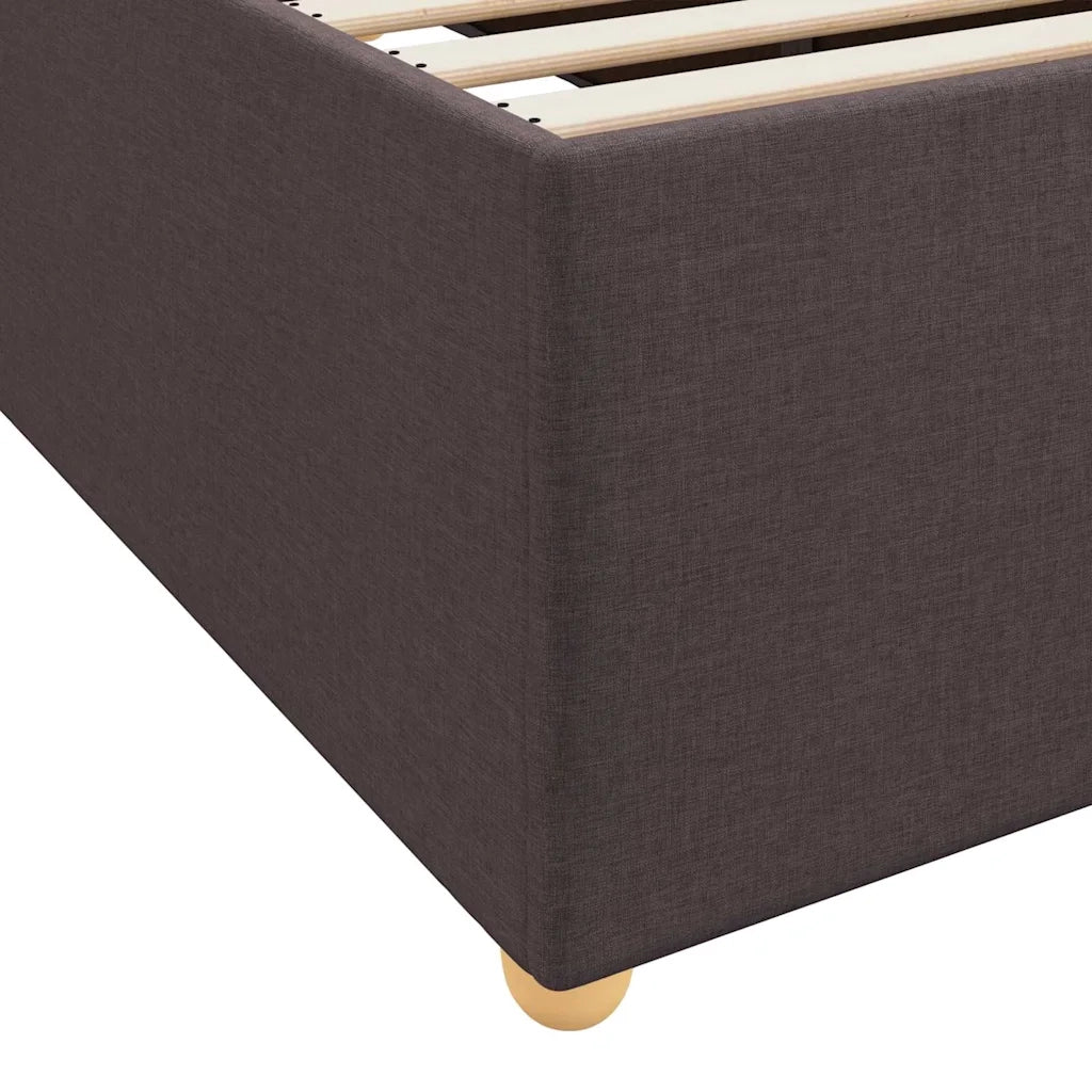 Struttura del letto Marrone Scuro 200 x 200 cm Tessuto 3399380