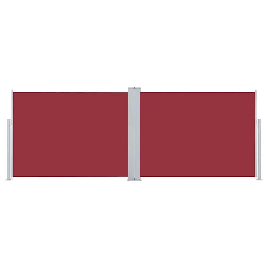 Tenda da Sole Laterale Retrattile Rossa 120x1000 cm 48483