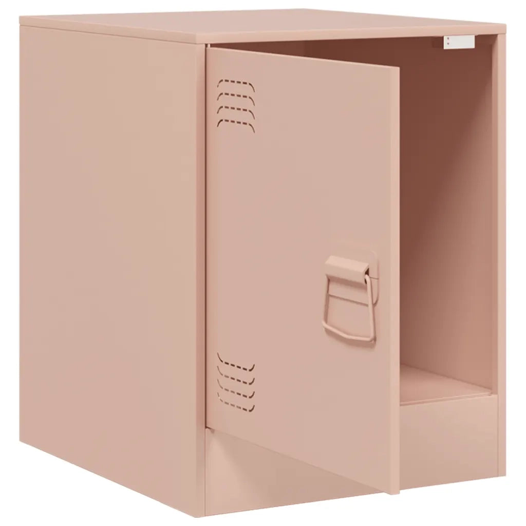 Comodino Rosa 34,5x39x44 cm in Acciaio 841609