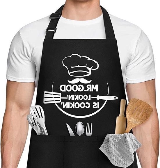 Cappotto da lavoro per uomo con 3 tasche e cinturino regolabile - Impermeabile e nero - Regalo divertente per papà, nonno - Compleanno, Giornata del Padre