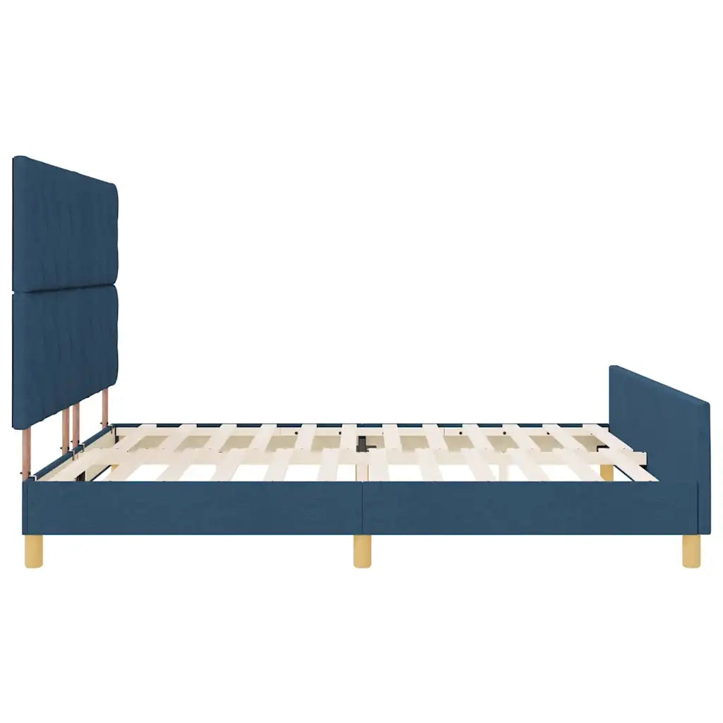 Struttura del letto con testiera Blu 180 x 200 cm Tessuto 3344829