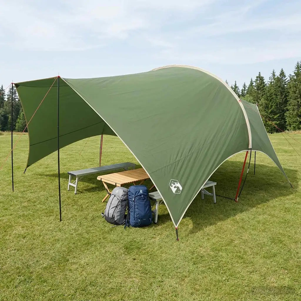 Telo da campeggio resistente all'acqua Verde 550 x 400 x 230 cm 42028591