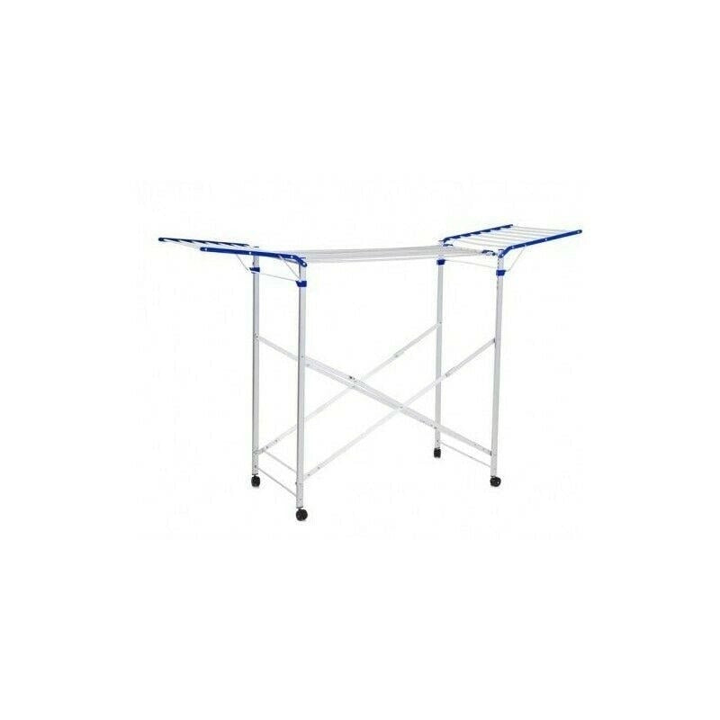 STENDIBIANCHERIA IN ALLUMINIO A CAVALLETTO LADY CM.192x57x112H STENDIPANNI