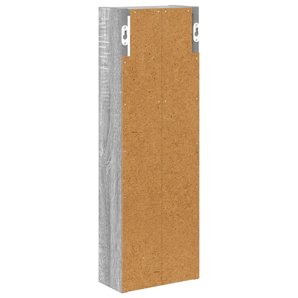 Armadio da bagno a muro Sonoma grigia 20 x 10 x 60,5 cm 889292