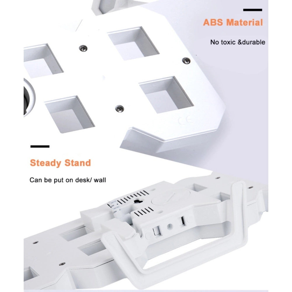 Trade Shop - Orologio Sveglia Digitale Display 3d A Led Da Tavolo Parete Arredo Casa Ufficio -