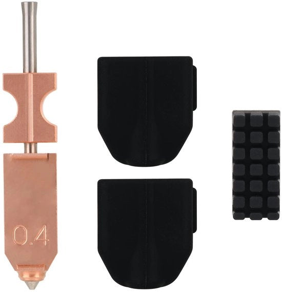 Kit di stampa 3D con getto 0,4mm - Estrusore in acciaio - Guanti in silicone - Integrato - Compatibile con Flashforge Adventurer 5X - Materiale di alta qualità - Componenti di stampa 3D