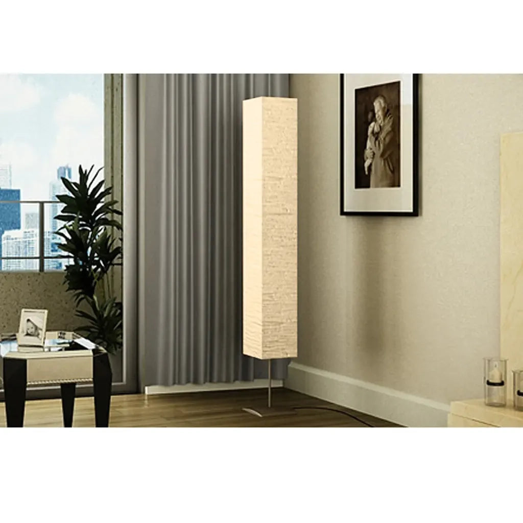 Lampada a Piantana con Supporto in Acciaio 170 cm Beige CFW8309203