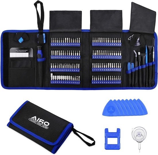 142 in 1 Set di Chiavi a Batteria Magnetica per Riparazioni iPhone iPad - Blu Scuro