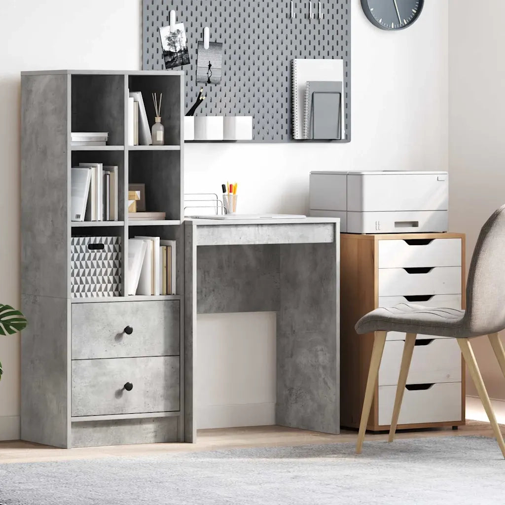 Scrivania Grigio cemento 60 x 40 x 76 cm 869373