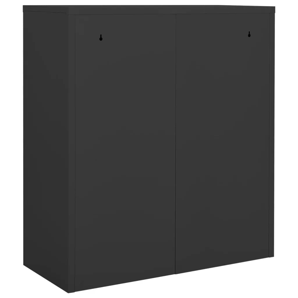 Armadio per Ufficio Antracite 90x40x102 cm in Acciaio cod mxl 41006