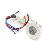 Trade Shop - Faretto Led Incasso 1 Watt Bianco Punto Luce Segnapassi Luce Rossa Con Driver -