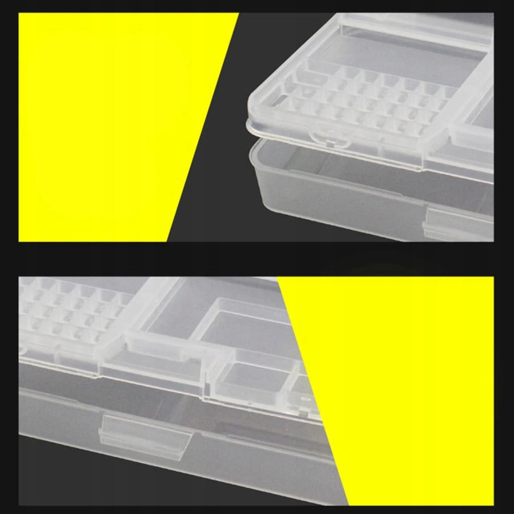 Organizer in Plastica per Componenti 205x100x45mm – Doppio Strato, Materiale PP Resistente
