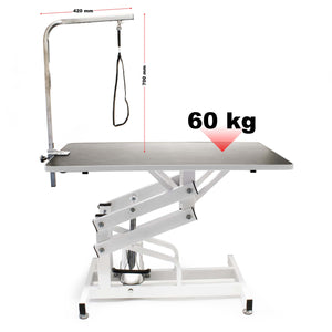 Tavolo da toelettatura idraulico richiudibile per cane e gatto