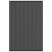 Zerbino d'ingresso moderno rettangolare 60 x 90 cm design minimalista base antiscivolo in polipropilene nero 02_0058138