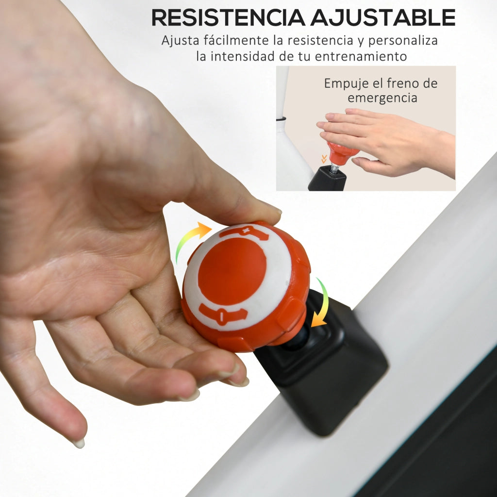 Bicicletta da Interno con Regolazione Resistenza Volano Inerziale 8 kg Schermo LCD Manubrio e Sella Regolabile ¨C Zephmum ¨C Bianco