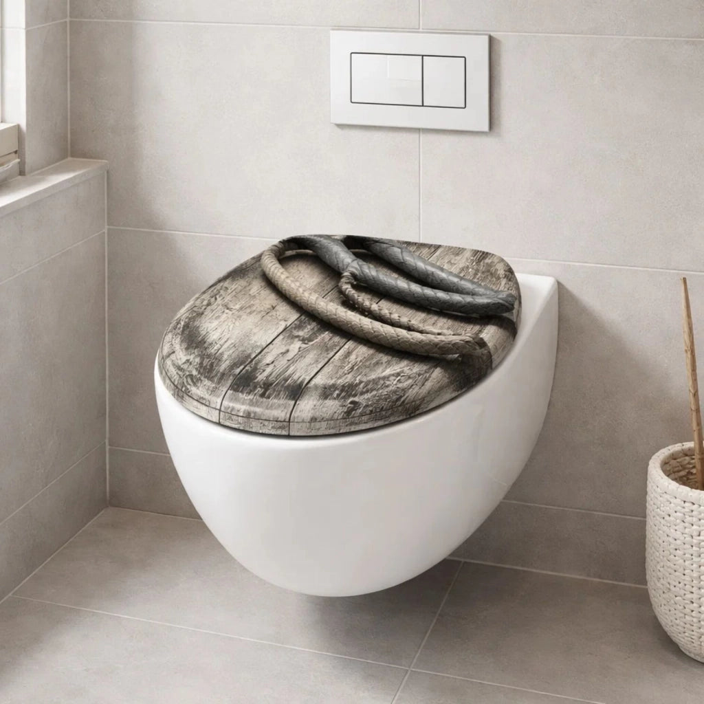 Sedile wc copri vater universale frizionato fantasia in mdf chiusura rallentata *** fantasia ancora, confezione 1