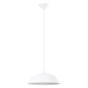 Lampada a sospensione cupola bianca Dagmar E27 Pure Lume