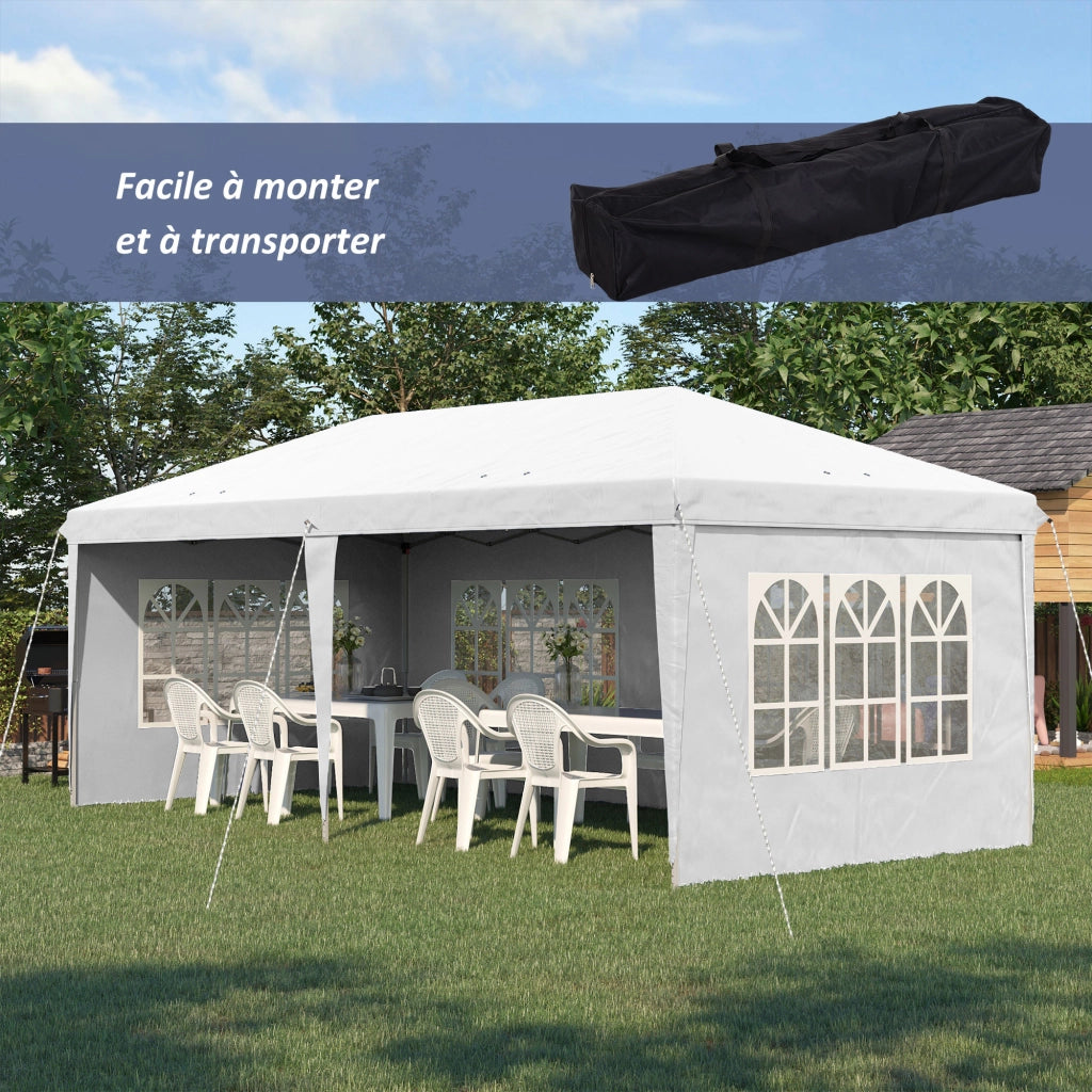 Tonnelle pieghevole ¨C Zephmum ¨C Bianco 3x6m