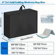Tas per letto! Tas per lettino con materiale impermeabile, pieghevole 3 volte, con maniglie robuste per trasporto e stoccaggio facile.
