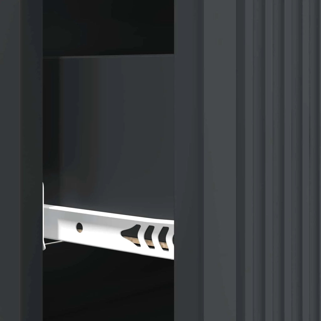 Mobile con Cassetti Nero 66 x 34,5 x 90 cm Legno ingegnerizzato 893916