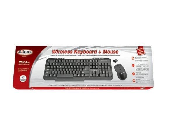 TASTIERA + MOUSE COMBO XTREME WIRELESS