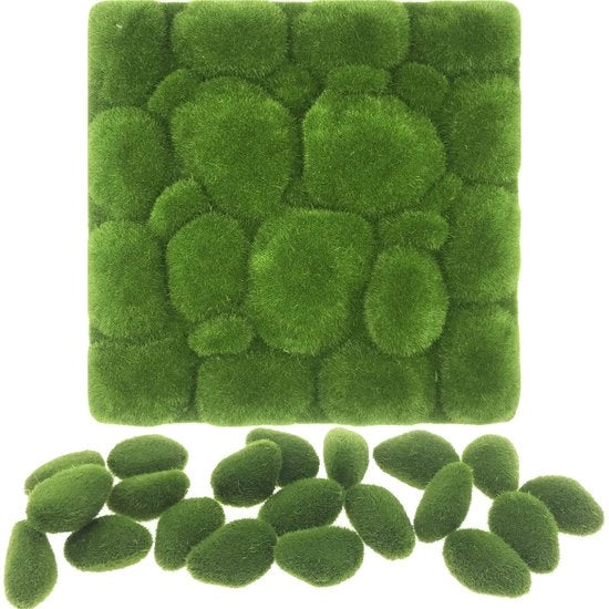 Pietre artificiali decorative e realistici per giardini, set di 20 pezzi, dimensioni 30 x 30 cm, per Fairy Gardens