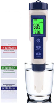 Metrino Digitale del pH del Acqua Testatore Acqua Resistente Testatore Cloro Kit di Test del Terreno - Giardino Compensazione di Temperatura Automatica