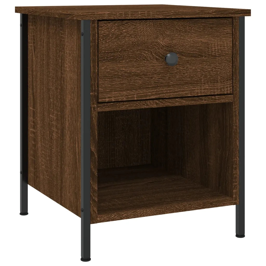 Comodini 2 pz-Set di 2 Tavolino da notte Rovere Marrone 40x42x50 cm in Legno Multistrato 997055