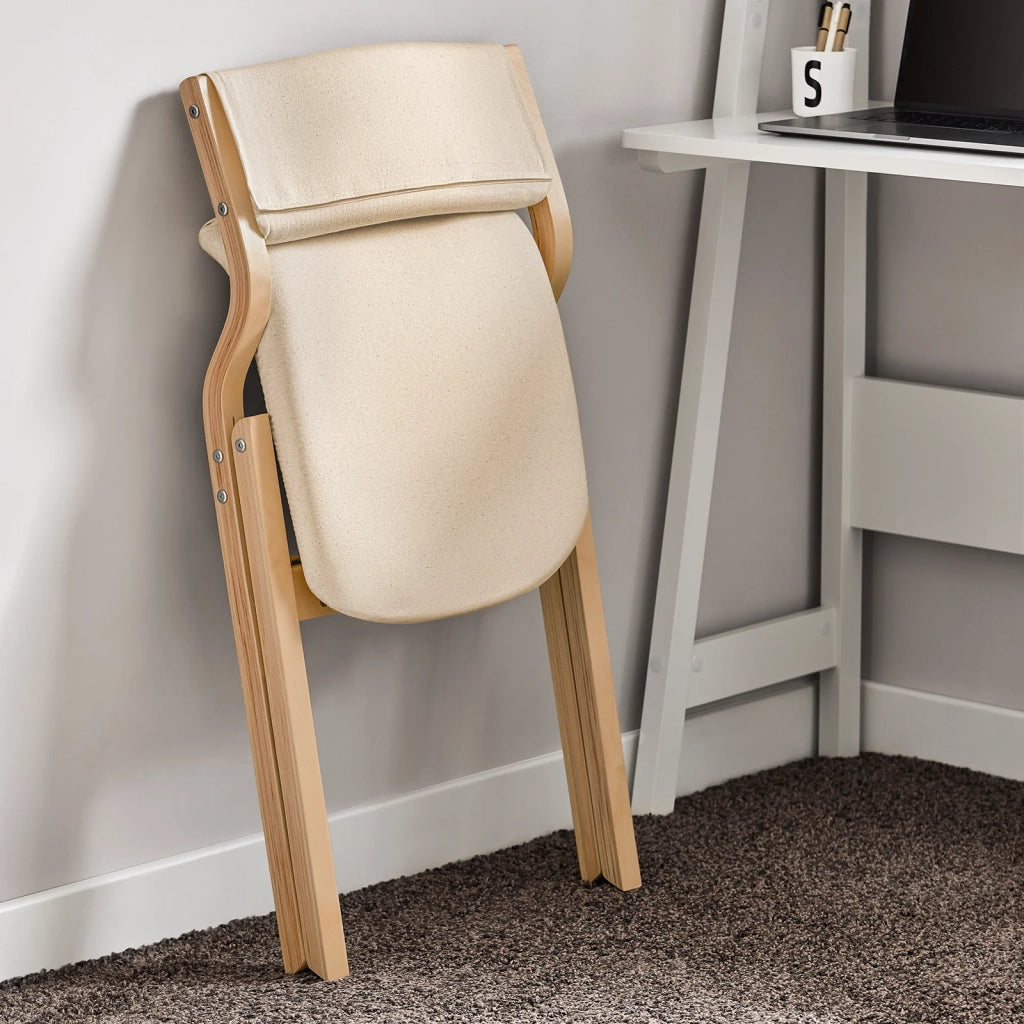 Sedia pieghevole Stil Sedia Sedia da scrivania in betulla Bianco FST40-W