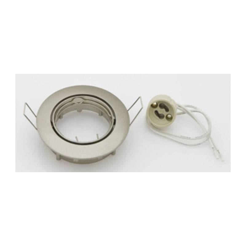 FARETTO INCASSO ORIENTAB P/LED GU10 NIKEL SAT- 10,0 pz