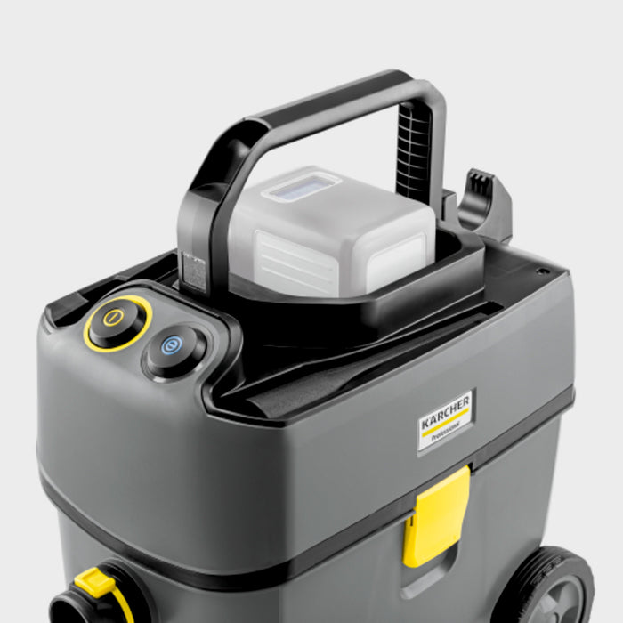 KARCHER Aspirapolvere Professionale a batteria T 15/1 Bp - Capacità del contenitore: 15 l - Materiale vano di raccolta: Plastica con materiale riciclato  - Rumorosità: 57 dB(A)