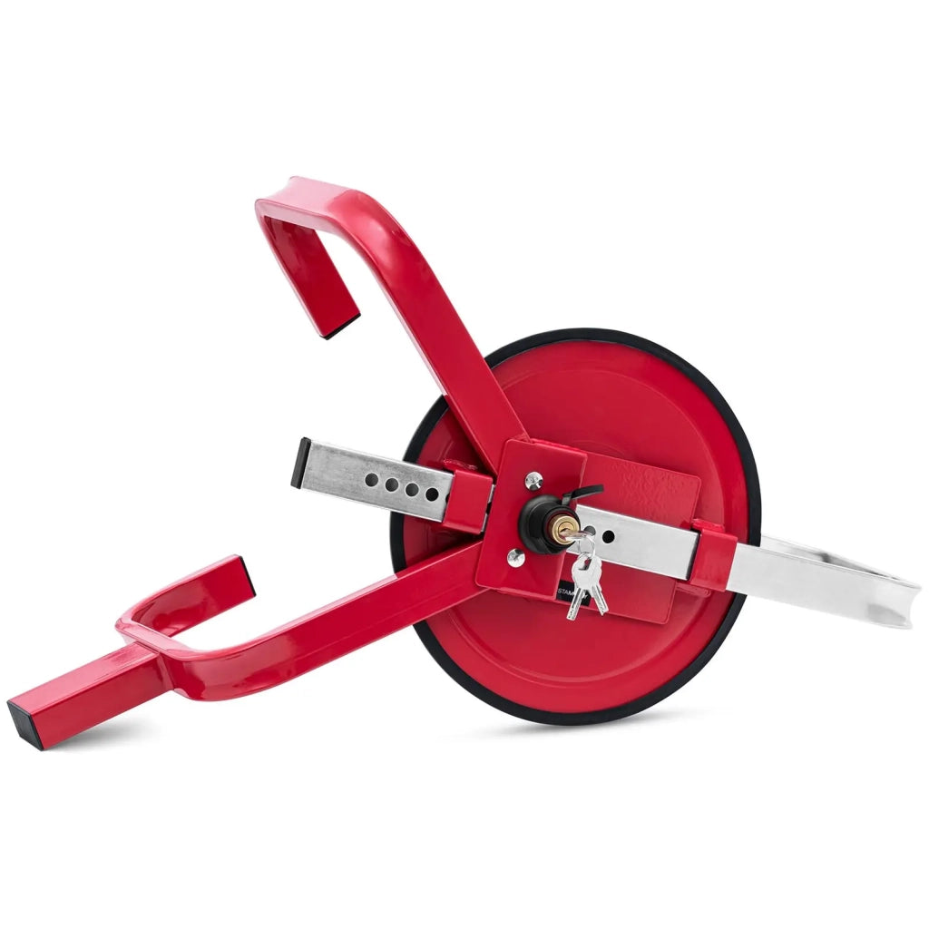 Morsetto universale per ruote tonde per auto larghezza massima pneumatico 19,5 cm / 13-15" acciaio rosso 14_0009892