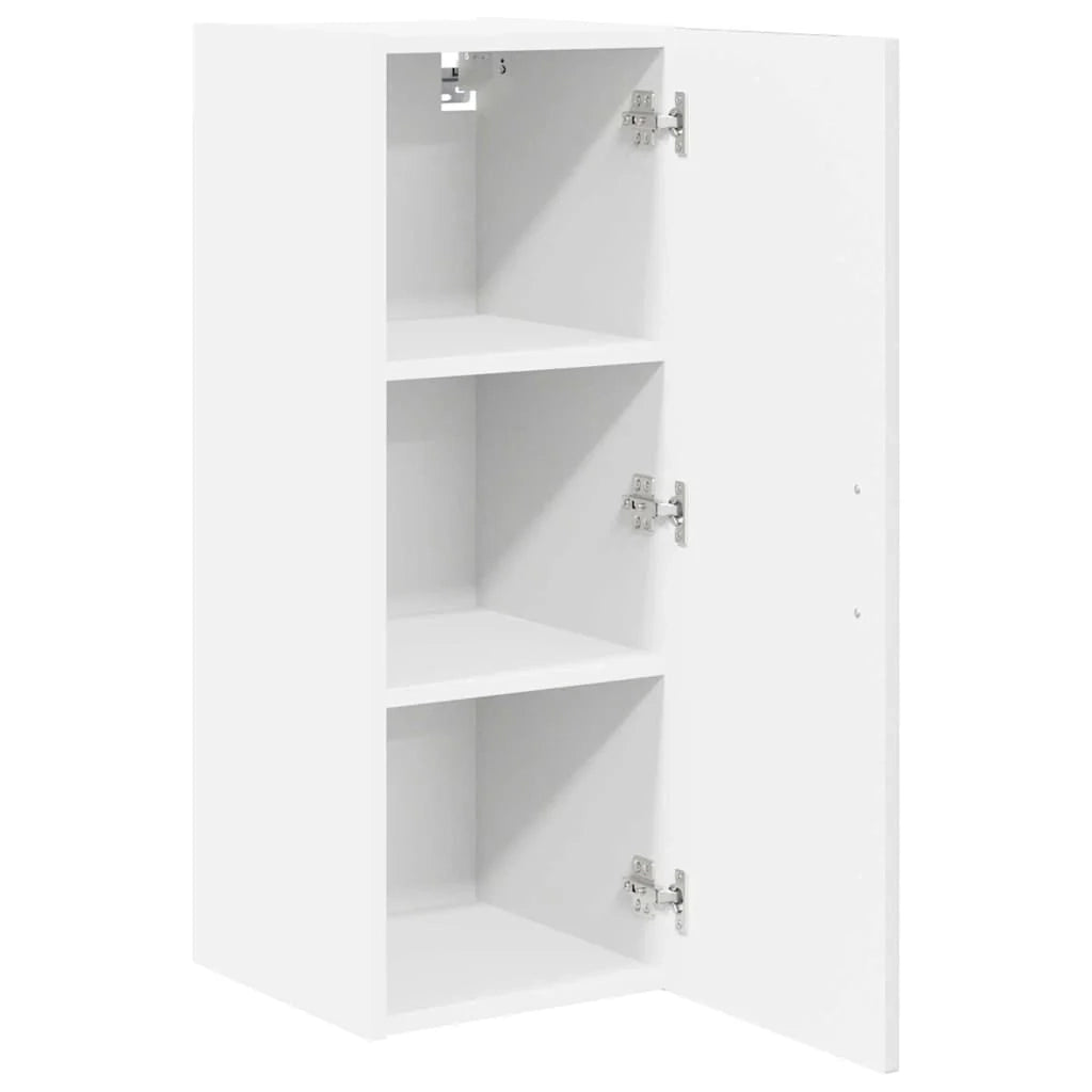 Set di 2 pensili da cucina moderni e minimalisti 30 x 31 x 80 cm realizzati in legno composito bianco lucido 02_0054032