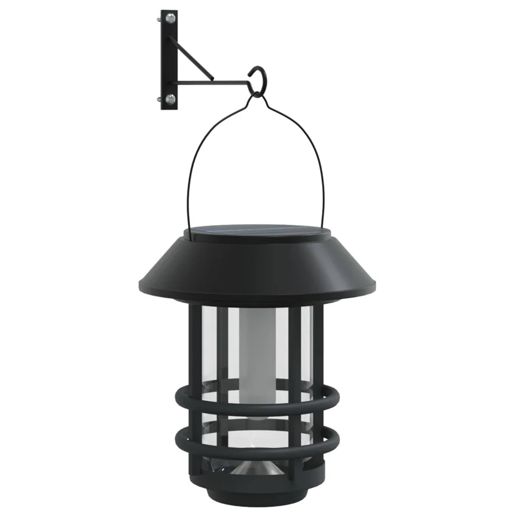 Lanterne Solari per Esterni 2 pz Fiamma Tremolante Bianco Caldo 4008185