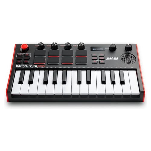 Tastiera controller disc jockey mpk mini play mk3 black e red - 0694318025550