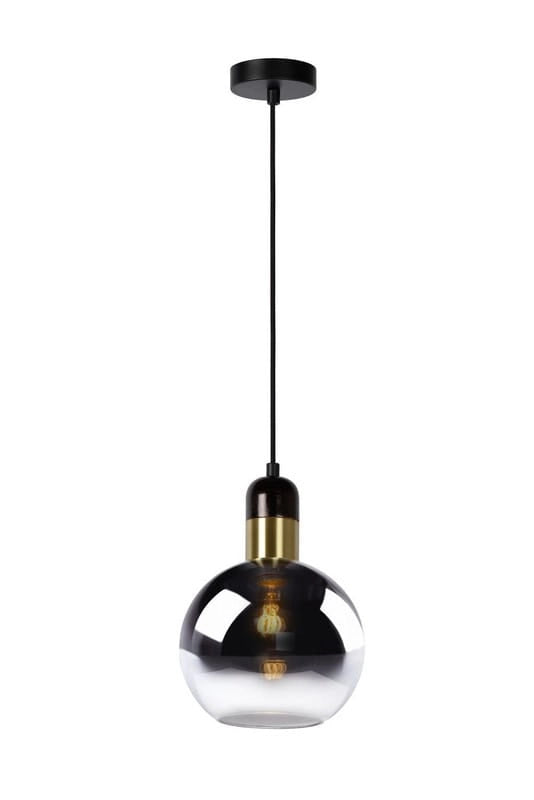 Lampada a sospensione Lucide Julius Ø20 nera E27 40W