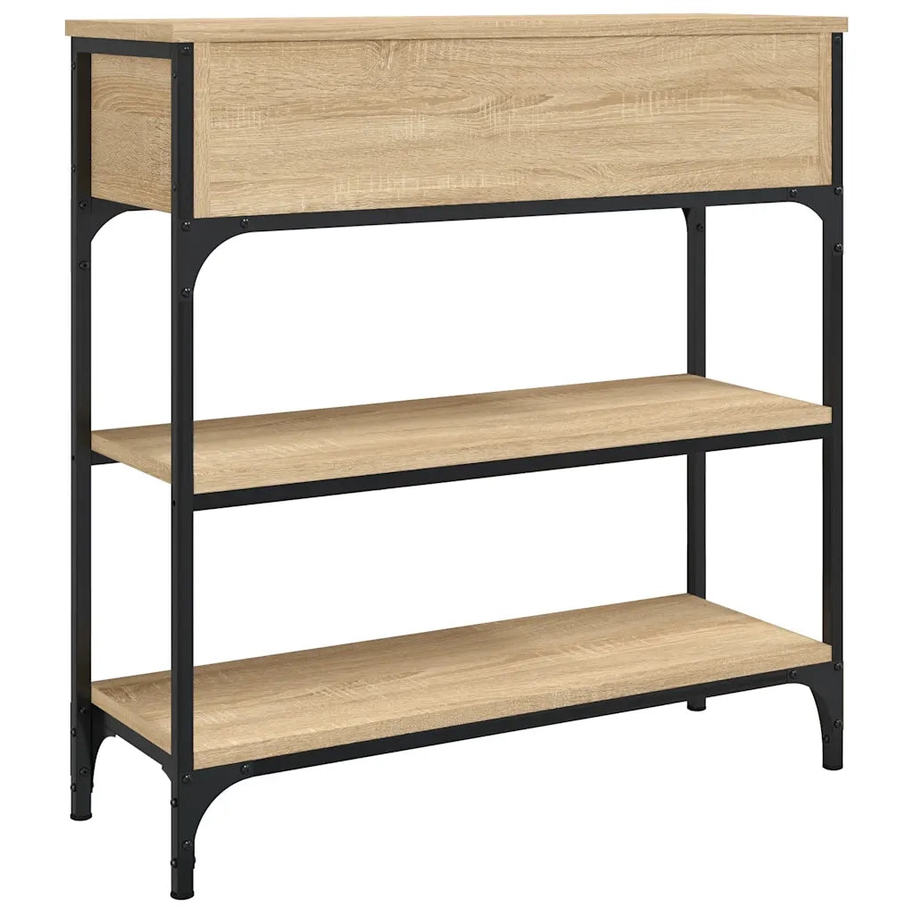 Tavolino Consolle-Tavolino da soggiorno-Tavolino da Salotto Rovere Sonoma 72,5x25x75cm Legno Multistrato