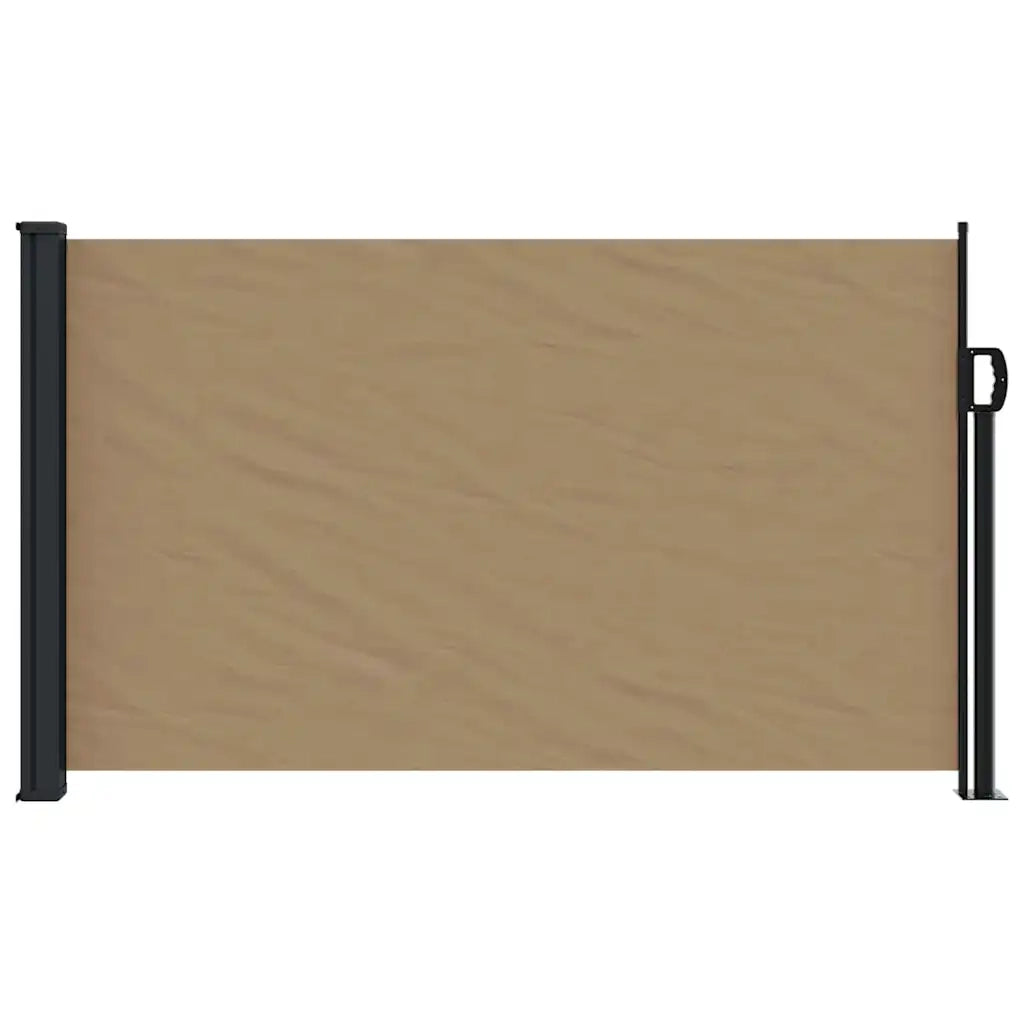 Tenda da Sole Laterale Retrattile Tortora 120x600 cm 4004499