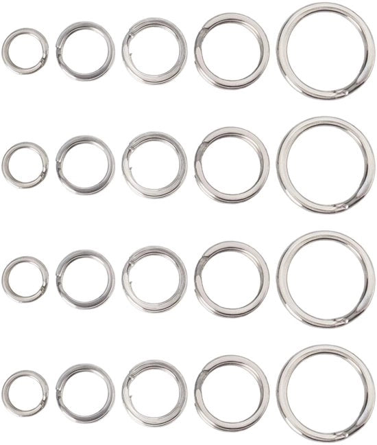 Accessori per la pesca - Raccordi a goccia 250 pezzi - Acciaio inossidabile - Resistenza alla corrosione - Accessori per la pesca - Dimensioni 4,7/6/7/8/10 mm - Duraturo - Accessori per la pesca
