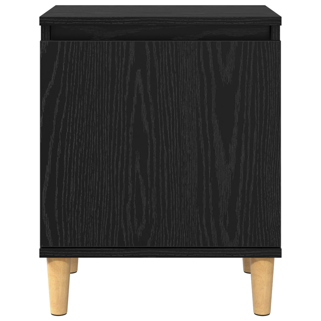 comodino rovere nero rovere nero legno ingegnerizzato