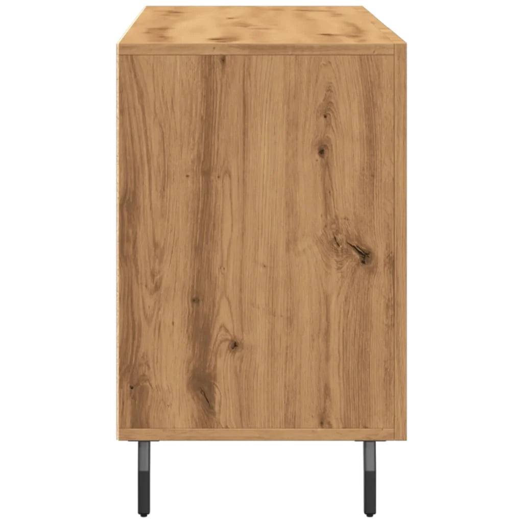 Buffet credenza cassettiera armadio mobile contenitore organizer cucina soggiorno salotto fatto a mano 100 x 36 x 60 cm legno ingegnerizzato marrone 02_0030805