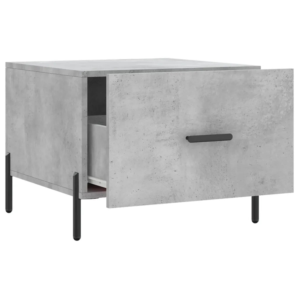 2 pz Tavolini salotto | Tavolino da caff¨¨ | Tavolino da Soggiorno Grigio Cemento 50x50x40 Legno Multistrato
