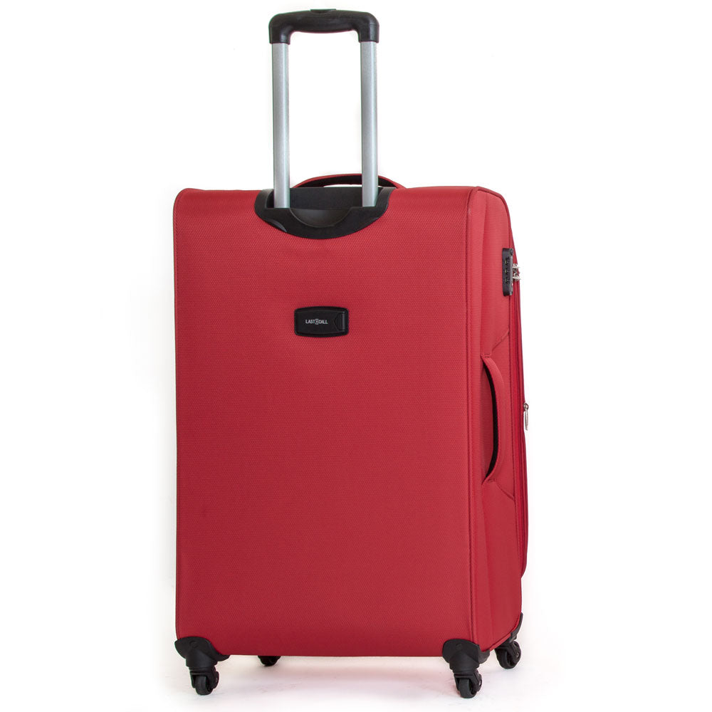 Trolley Valigia Grande Morbida in Poliestere 4 Ruote TSA Ravizzoni Matisse Rosso